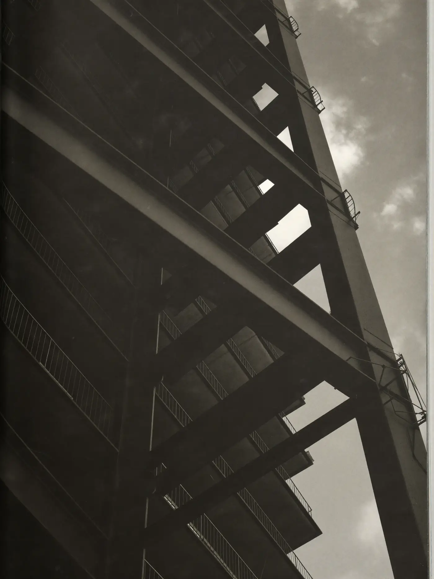 Steel structural framework of a high-rise under construction